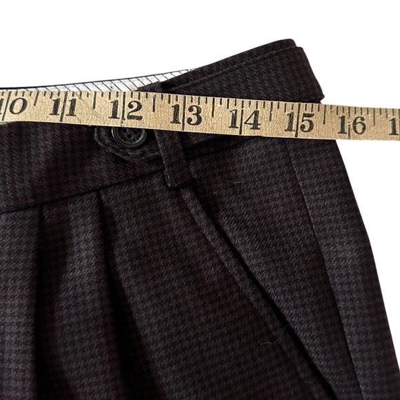 NWOT BROOKS BROTHERS RED FLEECE WOOL BLEND BROWN TWEED TROUSERS SIZE 4 - Picture 11 of 14